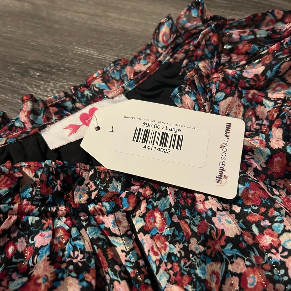 Floral Long Sleeve Blouse - Picture 4 of 8